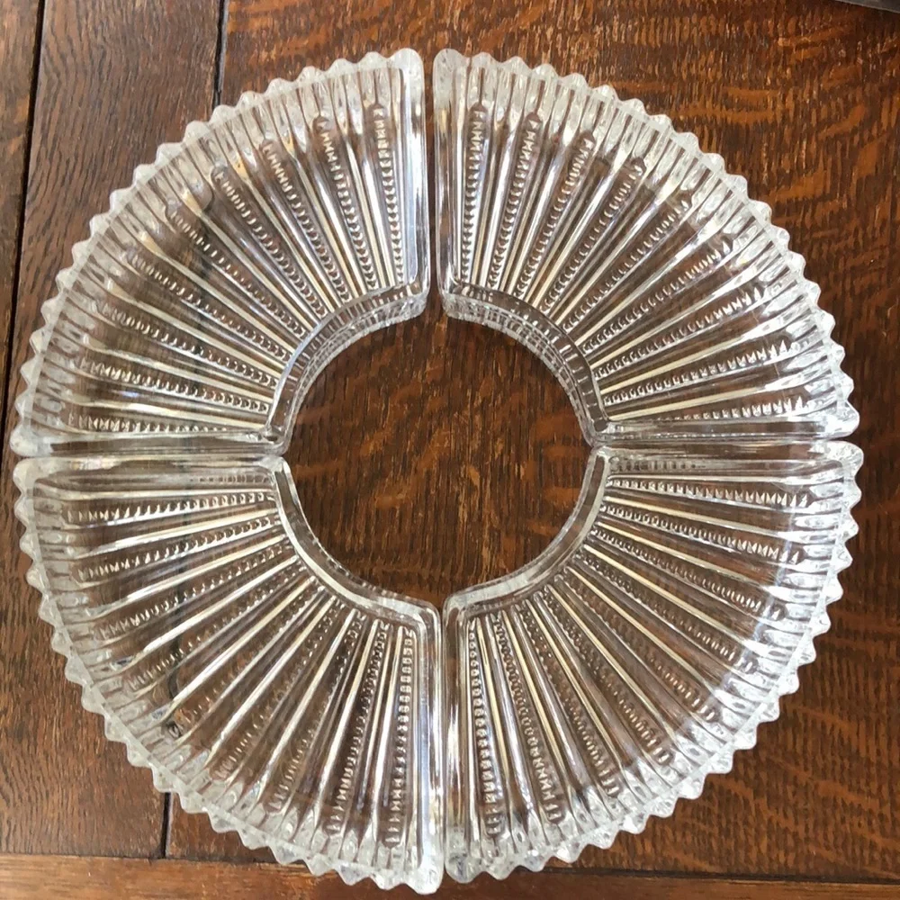 Vintage Crystal Tray Set​